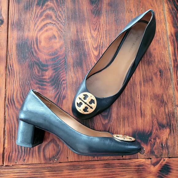 Tory Burch Chelsea Pumps 50mm Sz 9 - Picture 3 of 7